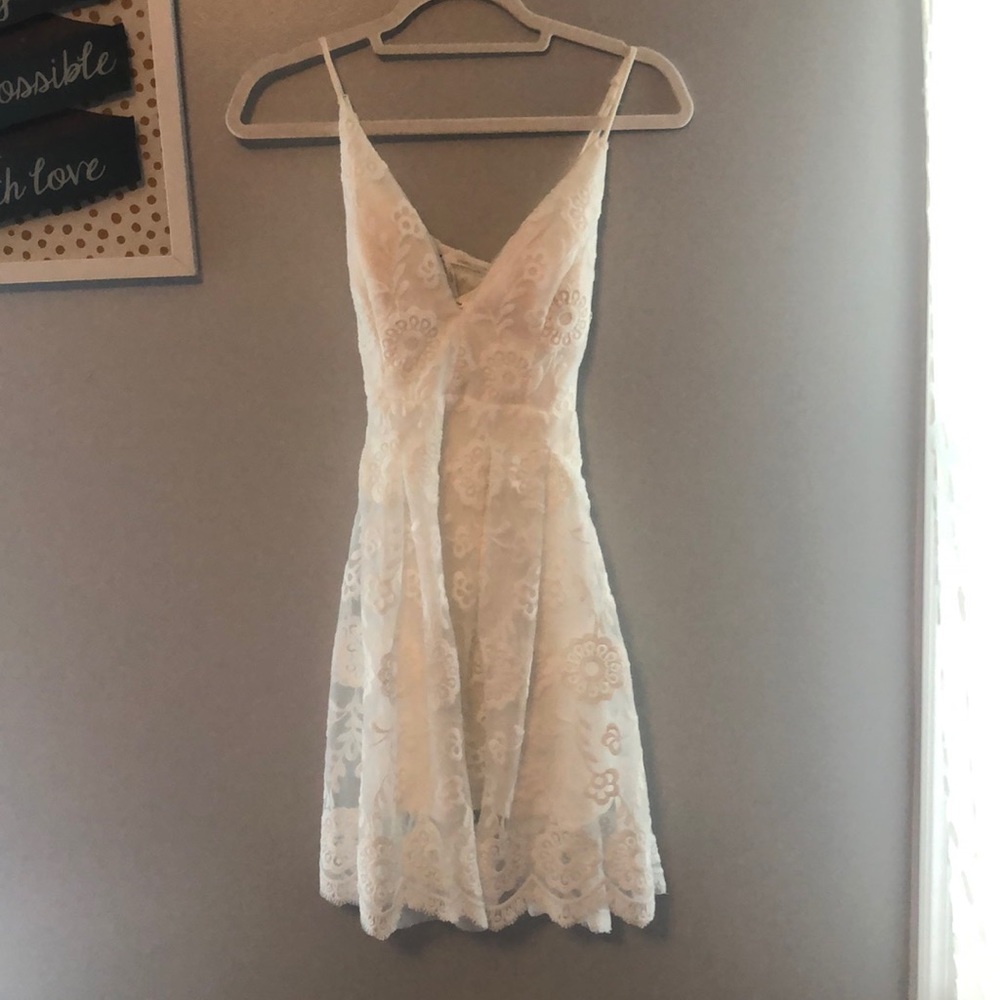 White flower dress